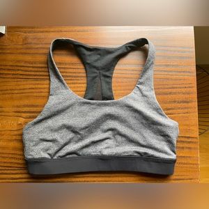 Lululemon Invigorate Bra in Heathered Black / Black Size 6